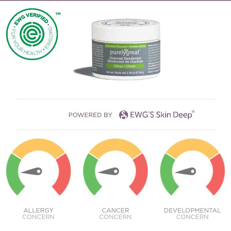 Citrus Charcoal Natural Deodorant - Aluminum Free