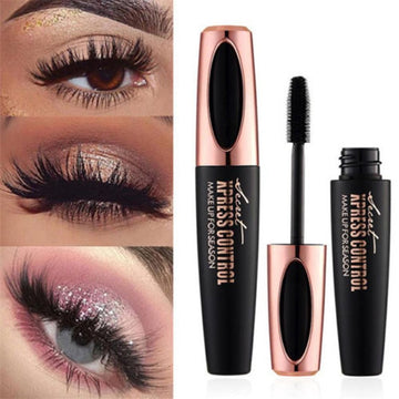 Eyelash Mascara 4D Silk Fiber Long Curling Black