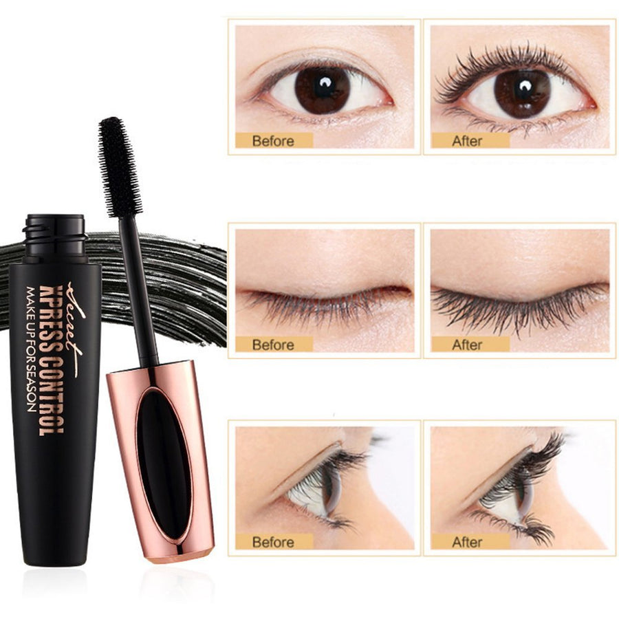 Eyelash Mascara 4D Silk Fiber Long Curling Black