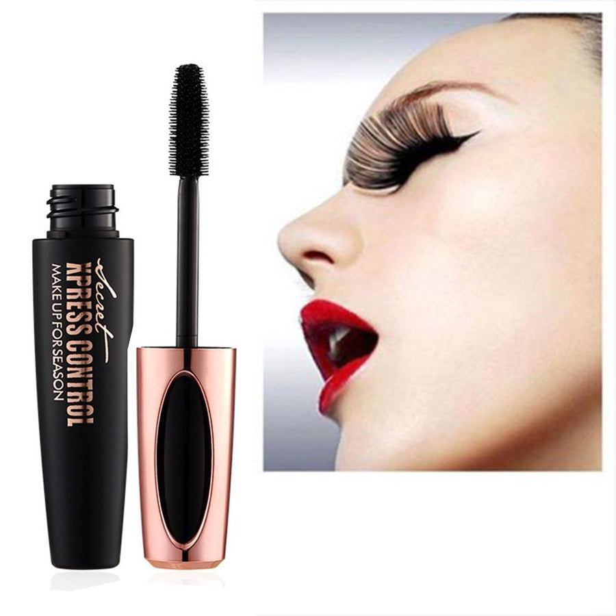 Eyelash Mascara 4D Silk Fiber Long Curling Black