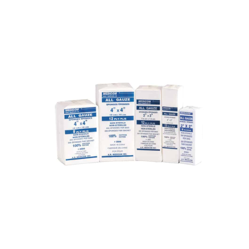 Gauze Sponges Bulk Non-Sterile Bag/200 – Soft & Absorbent for Medical Use