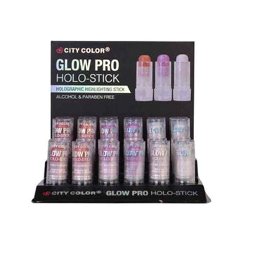 CITY COLOR Glow Pro Holo-Stick Display Set, 24 pieces - Free Shipping