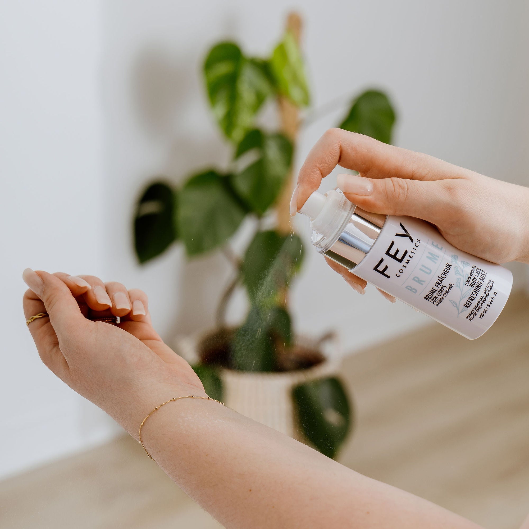 BRUME Refreshing Hydrating Body & Hair Mist – Lemon Verbena Body Spray with Hyaluronic Acid