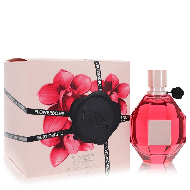 Flowerbomb Ruby Orchid Perfume By Viktor & Rolf Eau De Parfum Spray- Free Shipping