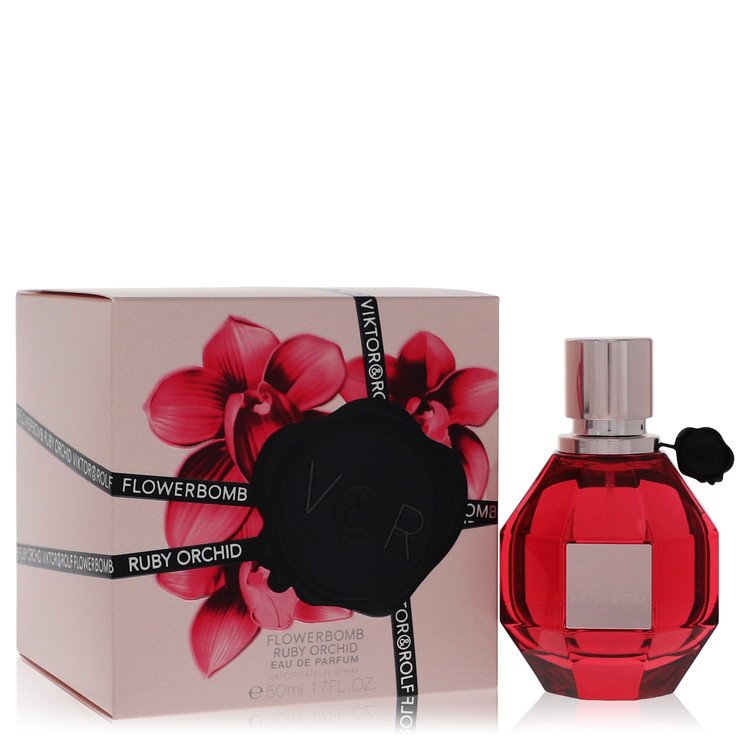 Flowerbomb Ruby Orchid Perfume By Viktor & Rolf Eau De Parfum Spray- Free Shipping