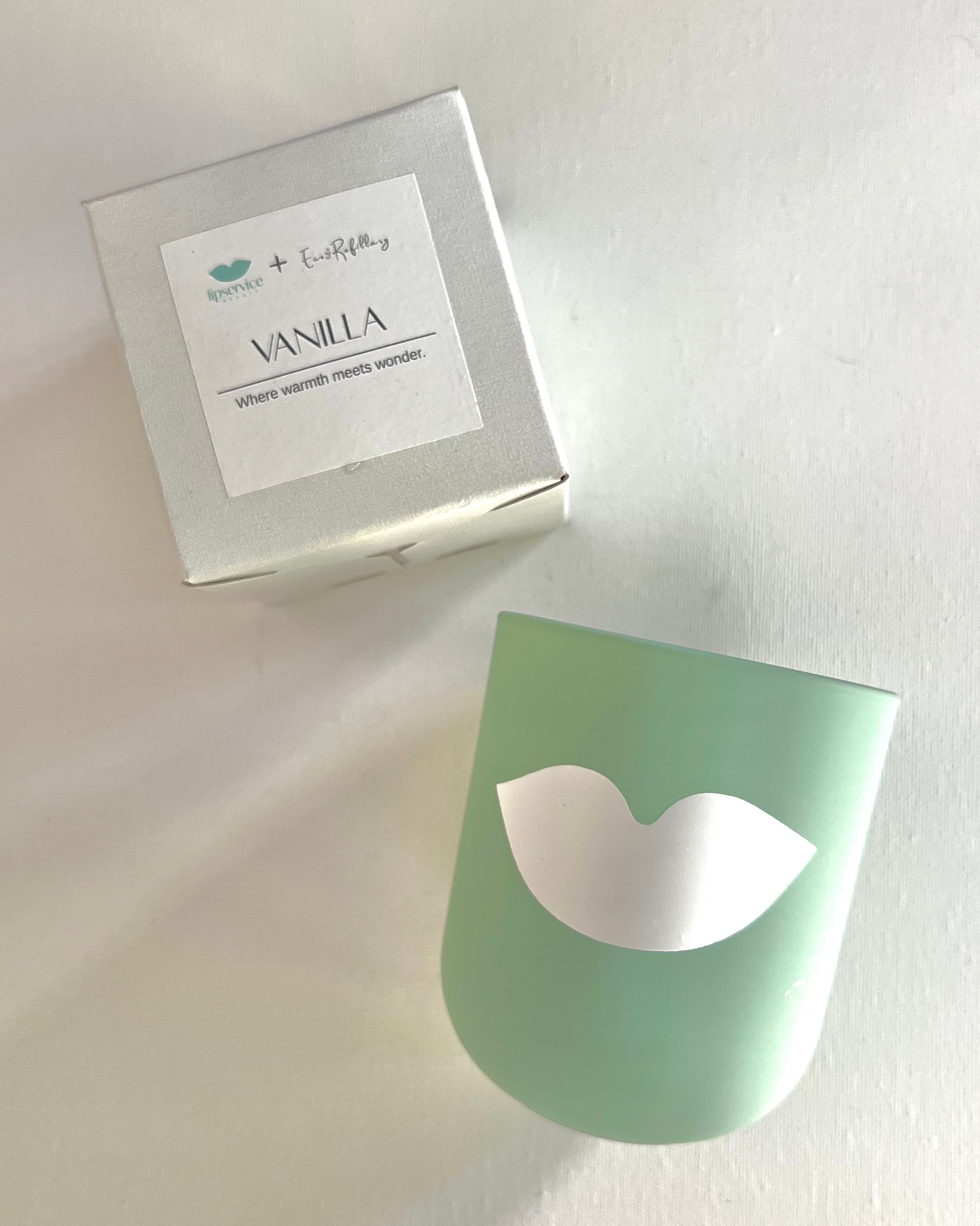 Eco-Friendly Refill Candle with Reusable Glass Vessel