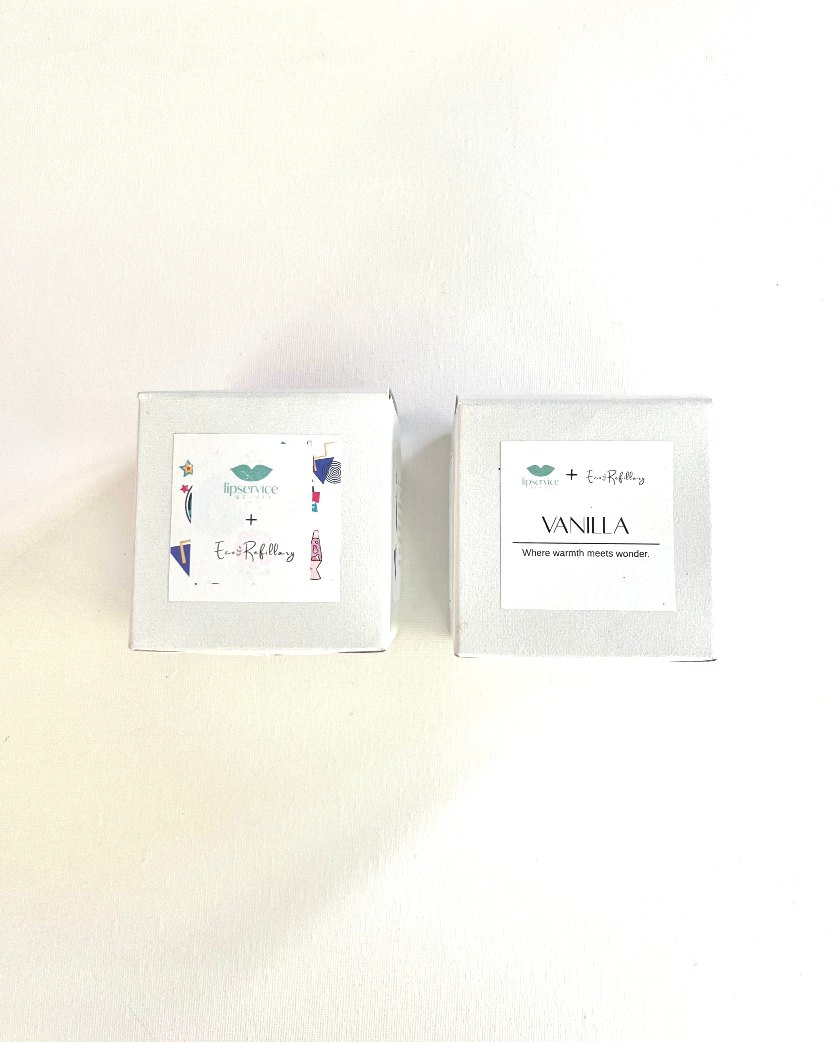 Eco-Friendly Refill Candle with Reusable Glass Vessel