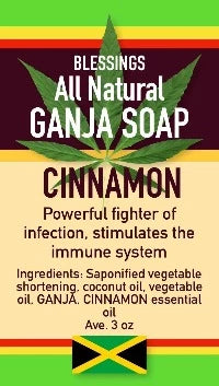 Blessings All-Natural Hemp Cinnamon Face & Body Bar – Soothing, Anti-Acne & Anti-Aging Natural Cleanser