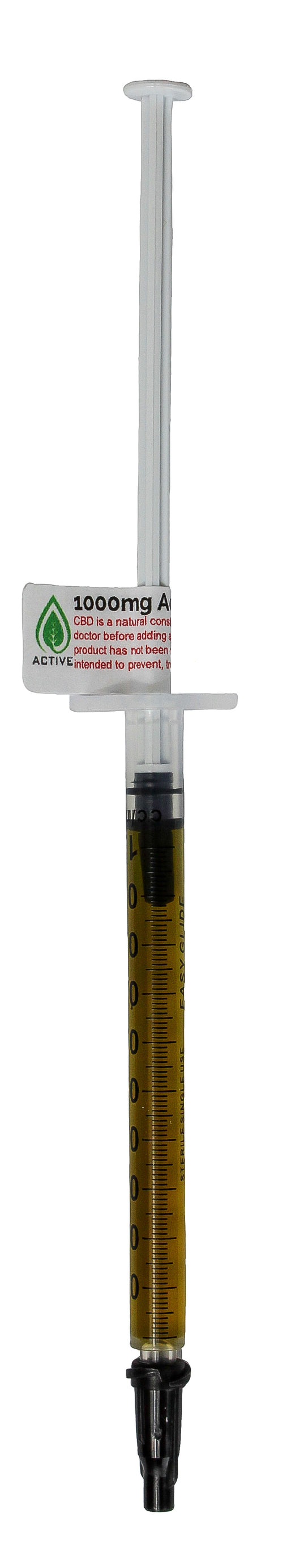 CBD Active Gold Oil  25% - 1Gram Syringe Broad Spectrum 250 mg - Free Shipping