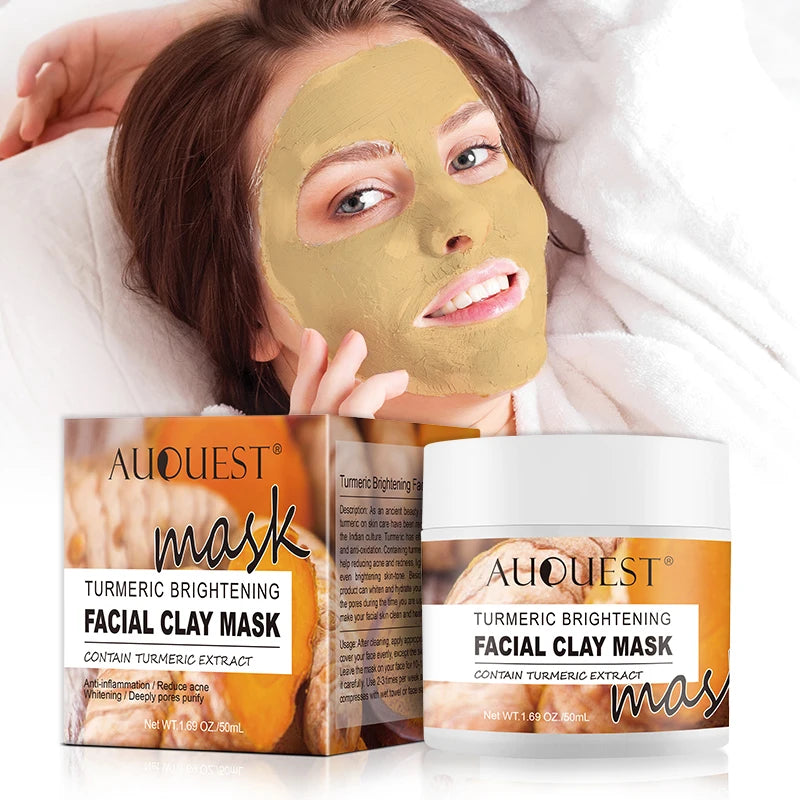 Turmeric Clay Mask Acne Treatment and Whitening Facial Care