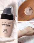 Face Foundation Cream Waterproof Long-lasting Concealer Liquid Professional  Matte  Makeup