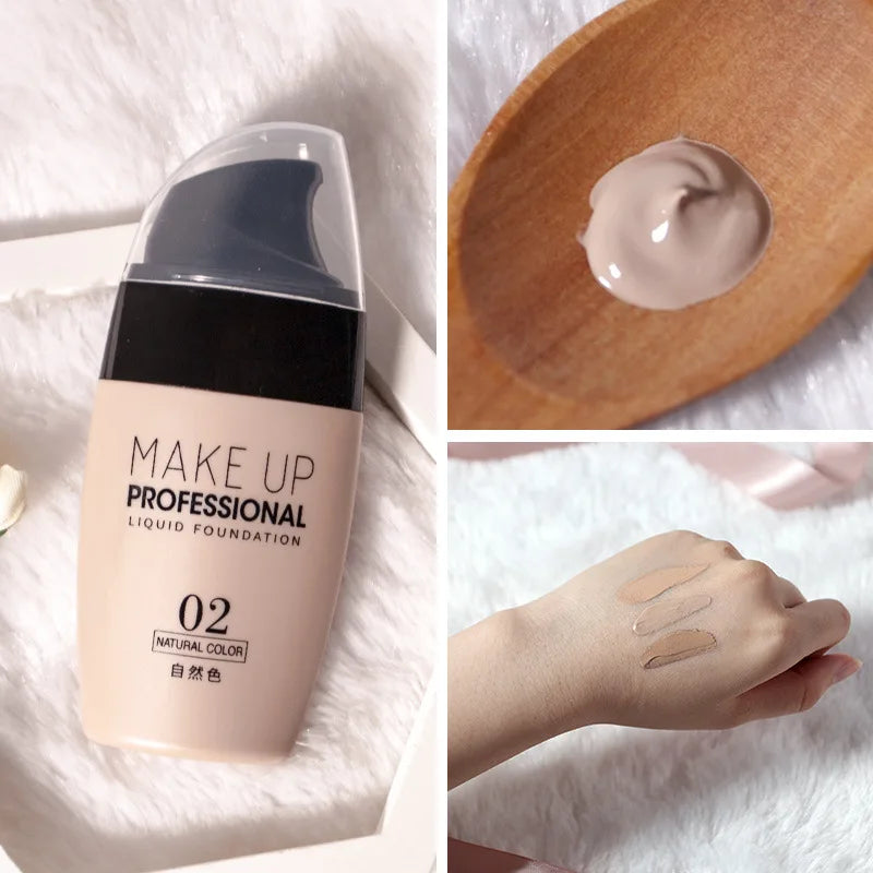 Face Foundation Cream Waterproof Long-lasting Concealer Liquid Professional  Matte  Makeup