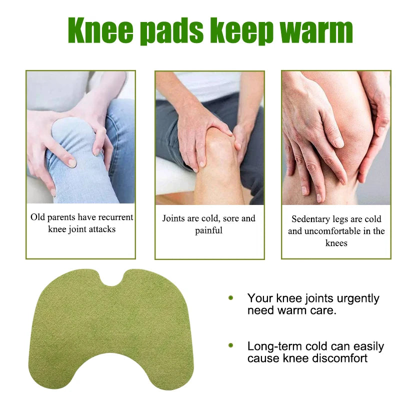 12pcs/bag New Knee Plaster Sticker Wormwood Extract Knee Joint Ache Pain Relieving Paster Knee Rheumatoid Arthritis Body Patch