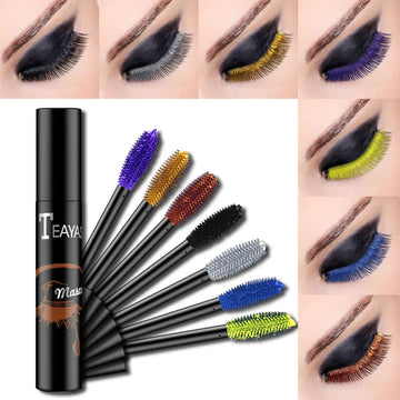 Skin Help Zone Mascara 4d Fiber Waterproof Makeup Fast Dry  White Brown Black Mascara Extra Volume