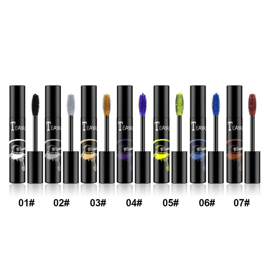 Skin Help Zone Mascara 4d Fiber Waterproof Makeup Fast Dry  White Brown Black Mascara Extra Volume