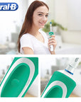 Oral B Electric Toothbrush 2D Rotary Vibration Clean Charging Tooth Brush Cross Action Bristle Oral Care 4 Gift Brush Heads Free