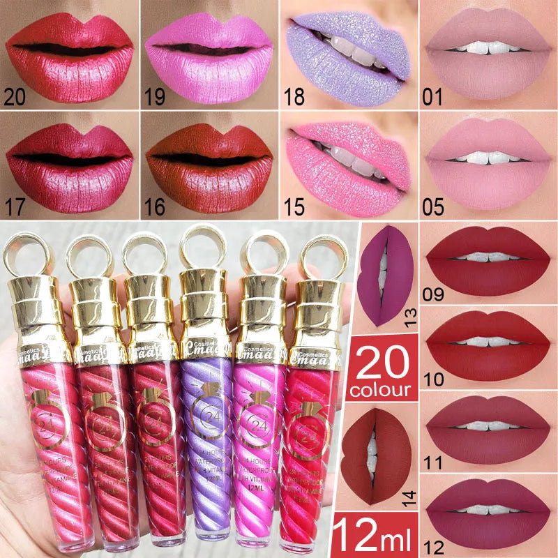 New!!Make Up Lips Matte Liquid Lipstick - Waterproof Long Lasting Pigment