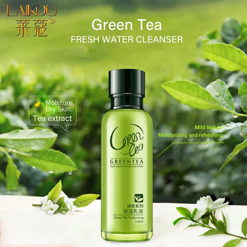 LAIKOU Face Cream Emulsion Moisturizing Anti-Aging Anti Wrinkle Day or Night Serum Face Cream Skin Care Green Tea Emulsion