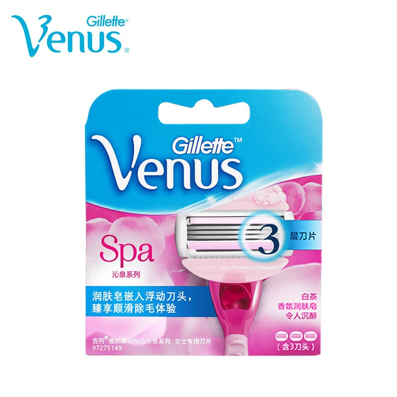 Gillette Venus  Razor With 5 Replacement Shaving Blades Stainless Hair Removal Tool for Female