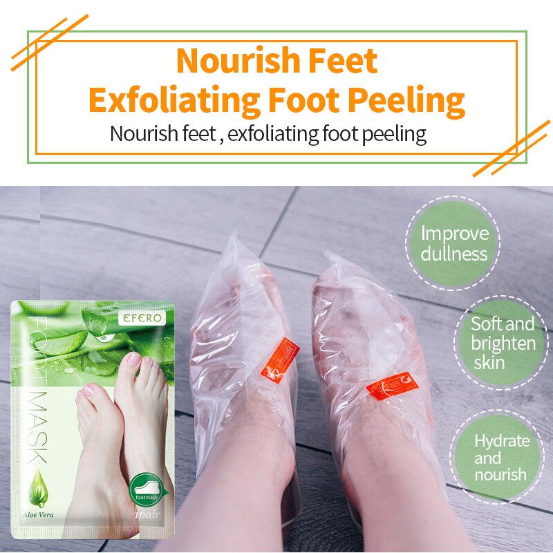 Efero Aloe Peeling Aloe Vera Foot Mask 2Pcs=1Pair