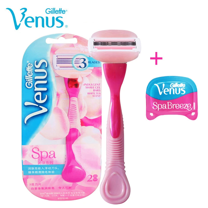 Gillette Venus  Razor With 5 Replacement Shaving Blades Stainless Hair Removal Tool for Female