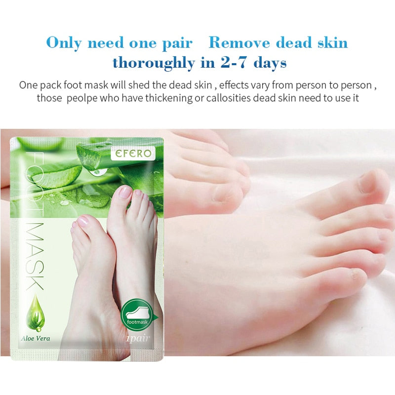 Efero Aloe Peeling Aloe Vera Foot Mask 2Pcs=1Pair