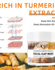 Turmeric Clay Mask Acne Treatment and Whitening Facial Care