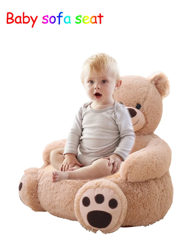 New Lovely Cartoon Kids Sofa Chair Plush Toy Seat Baby Nest Sleeping Bed Adult Pillow Cushion Stuffed Cute Bear Doll