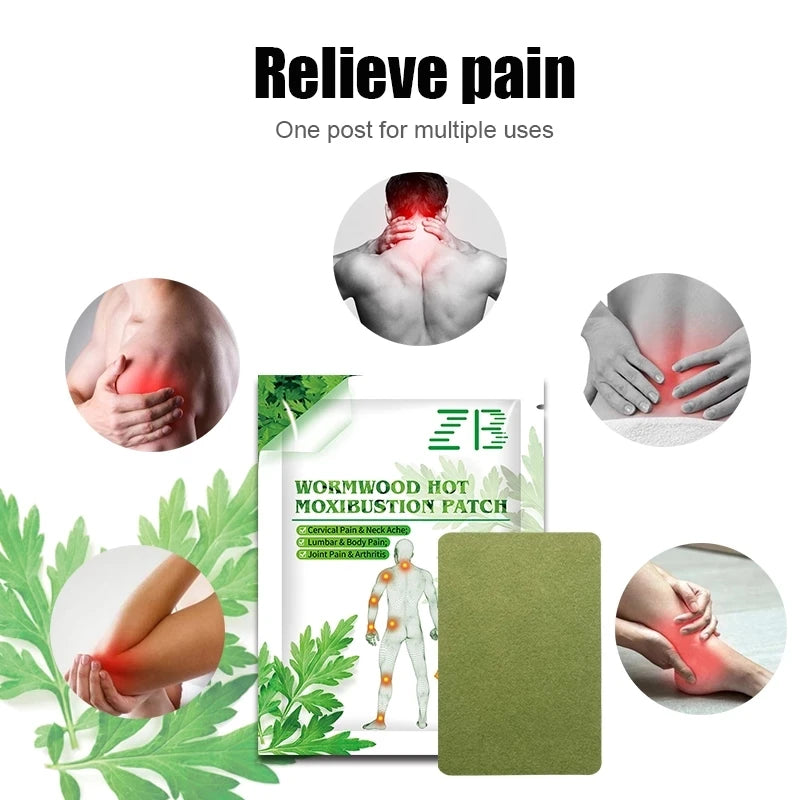 12PCS Wormwood Joint Patch Medical Plaster Detox Patch For Shoulder/Neck/Back/Waist/Knee Pain Patch For Human Health Care