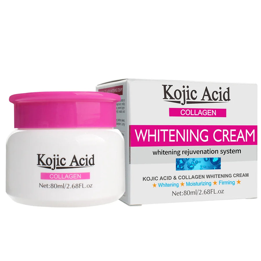 Kojic Acid Firming Face Cream+Facial Soap+Face Serum Lifting Neck Skin Care Set