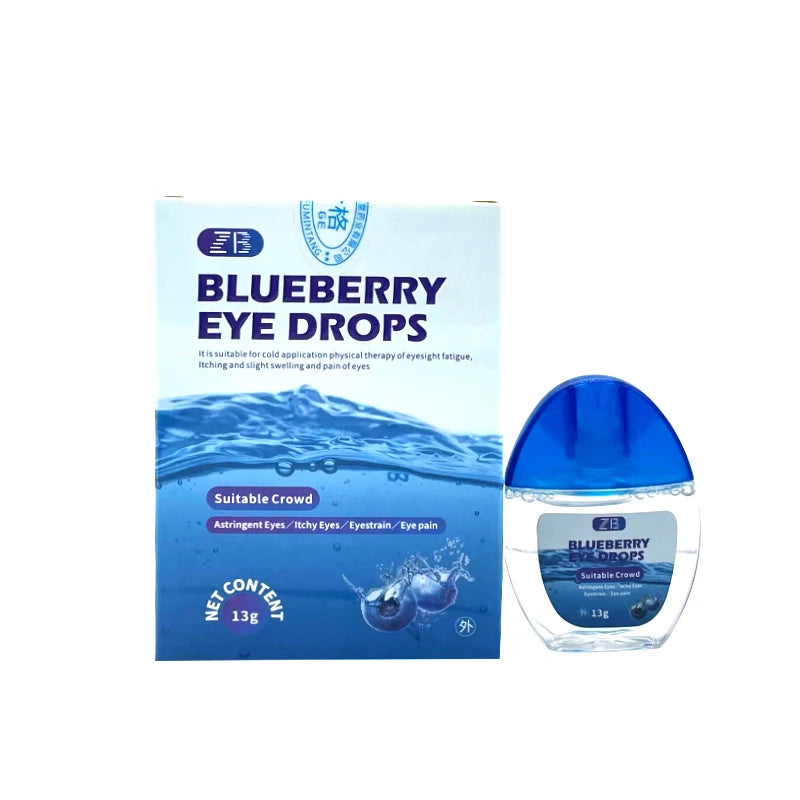 ZB Blueberry Eye Drops Relieve Dry Eyes Itching Swelling And Pain And Have A Certain Effect On Visual Fatigue For Health Care