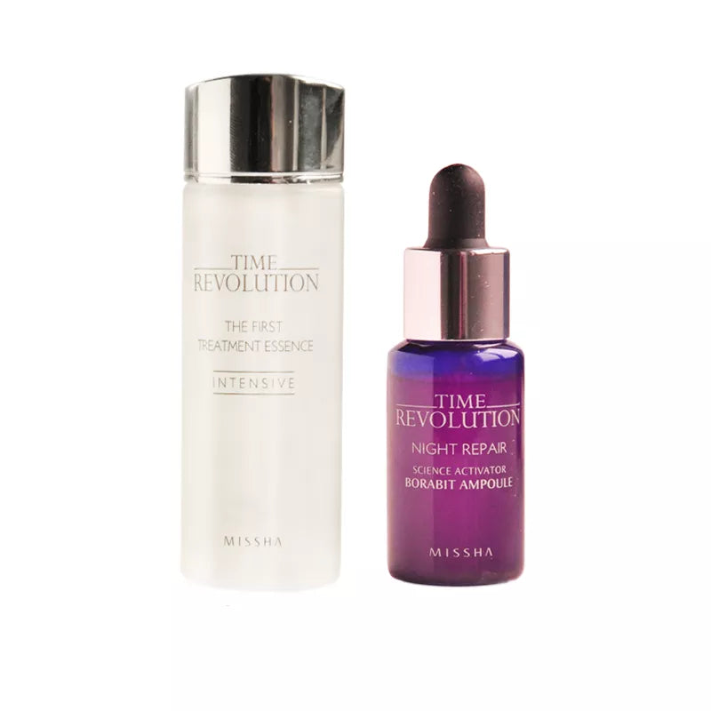 MISSHA Time Revolution The First Treatment Essence Night Repair Borabit Ampoule Face Cream