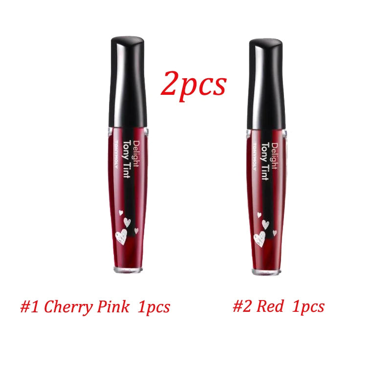 TONYMOLY Delight Tony Tint 3pcs Long-Lasting Liquid Lipstick Waterproof Sexy Matte Lip Gloss