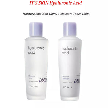 IT'S SKIN Hyaluronic Acid Moisture Emulsion + Moisture Toner Cream Oil 150ml