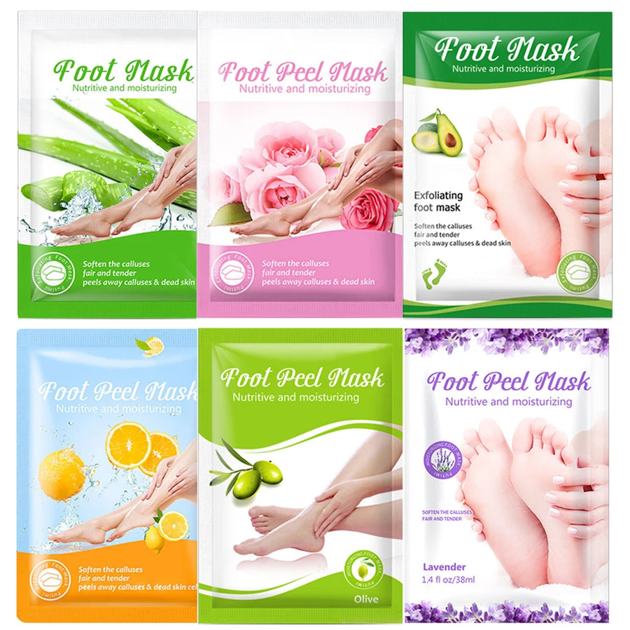 Foot Masks Spa Pedicure Socks Exfoliation Scrub Remove Foot Skin Care