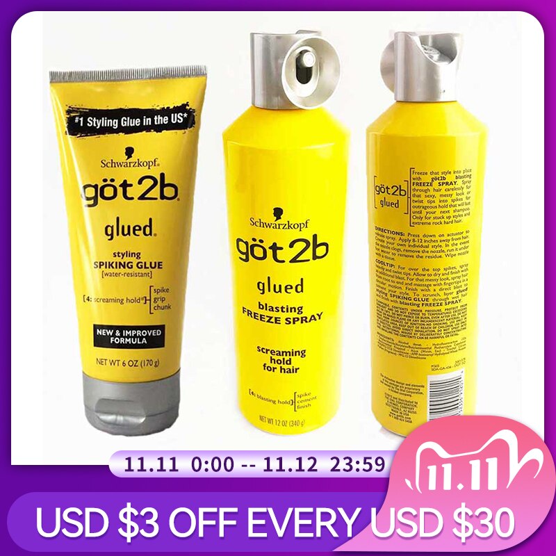 Got2b Glued Spray: Freeze Hold for Perfect Hair Styling