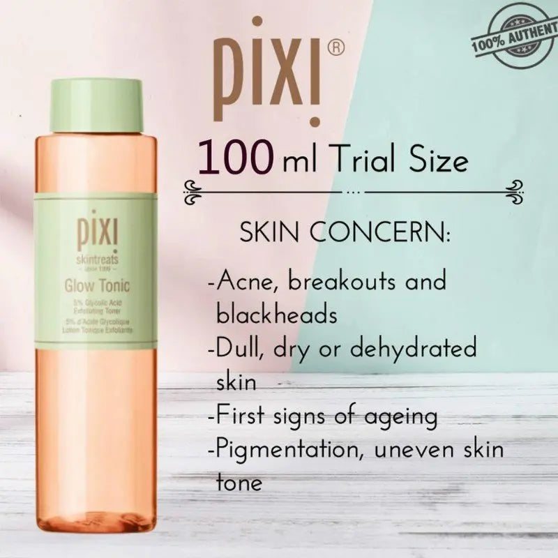 Pixi 5% Glycolic Aloe Vera Anti Wrinkle Moisturizing Whitening Pixi Toner Retinol Tonic Rose Lotion Face Serum Essence 100ML