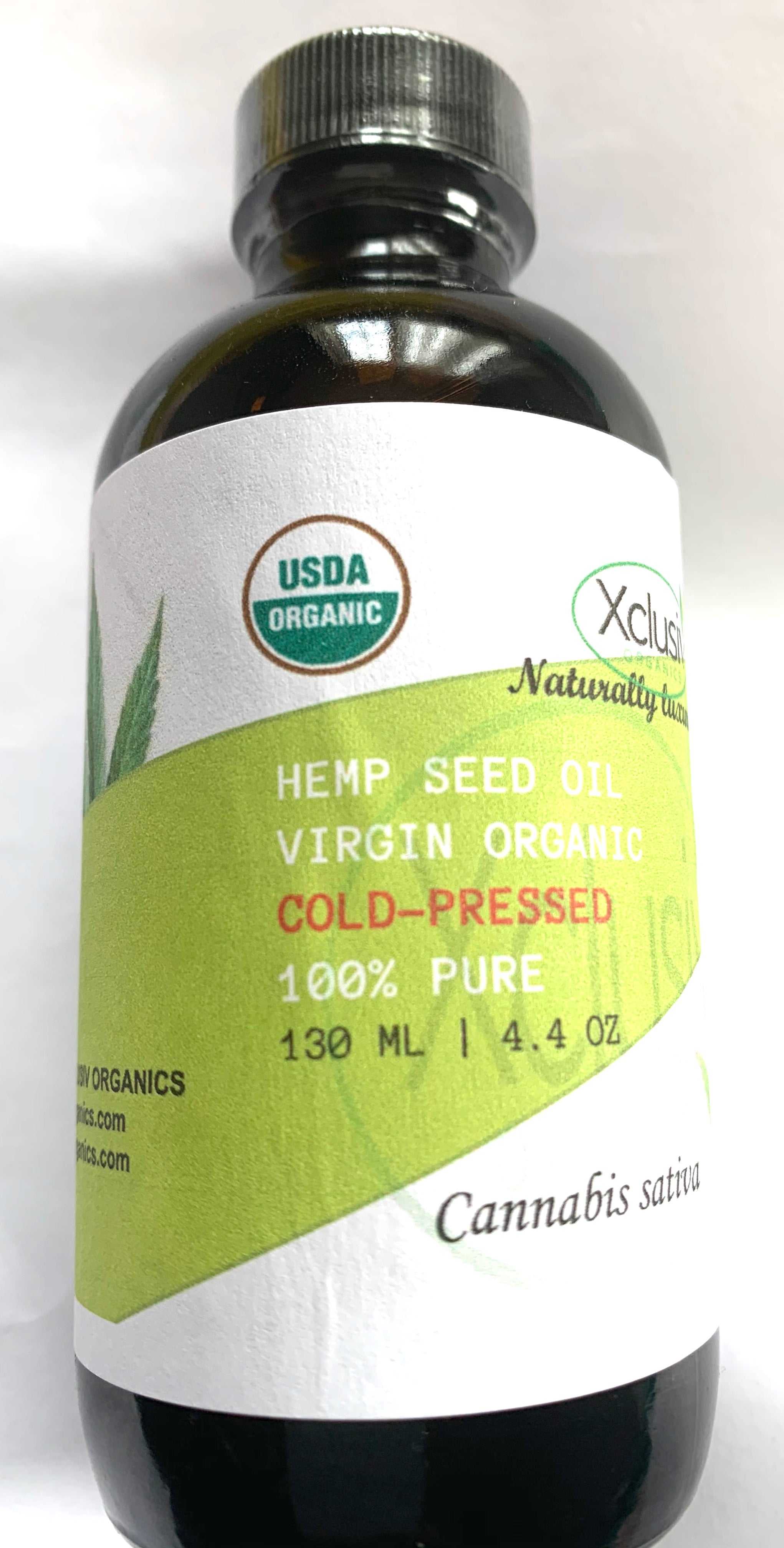 Hemp Seed Carrier Oil – Organic, 4.4 oz, Massage & Skin Care