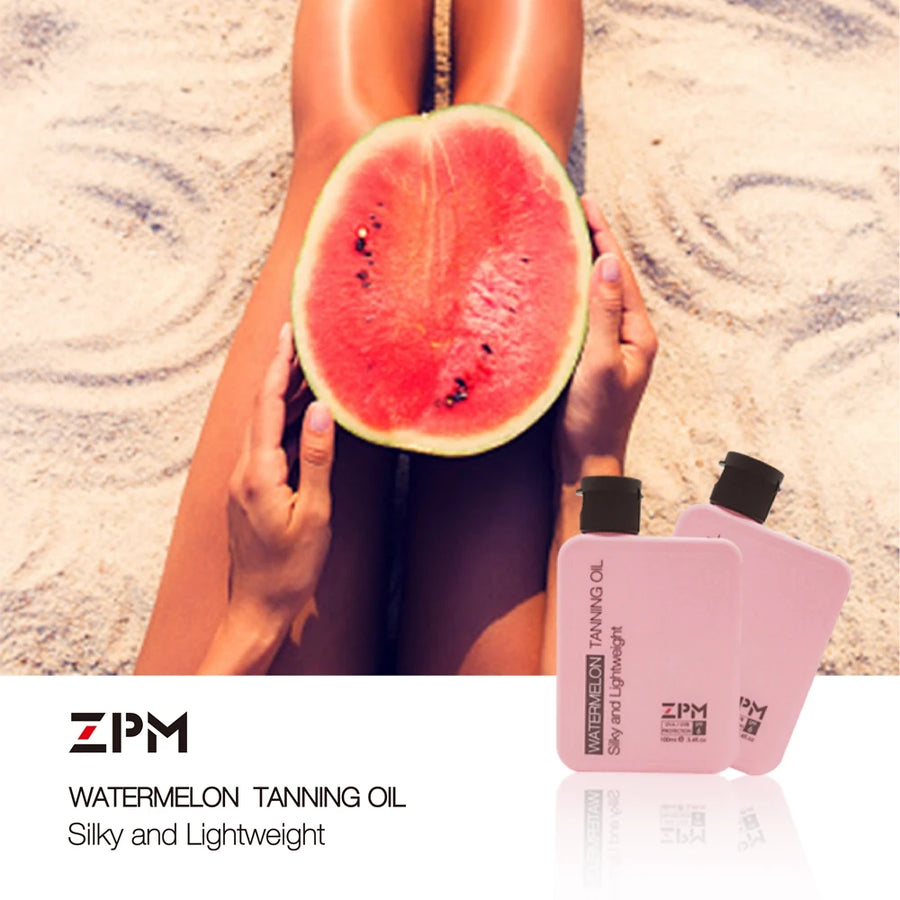 Watermelon Tanning Oil  Lightweight 
Broad Spectrum UVA/UVB Protection 
Vitamin E Hypoallergenic 3.4oz/100ml