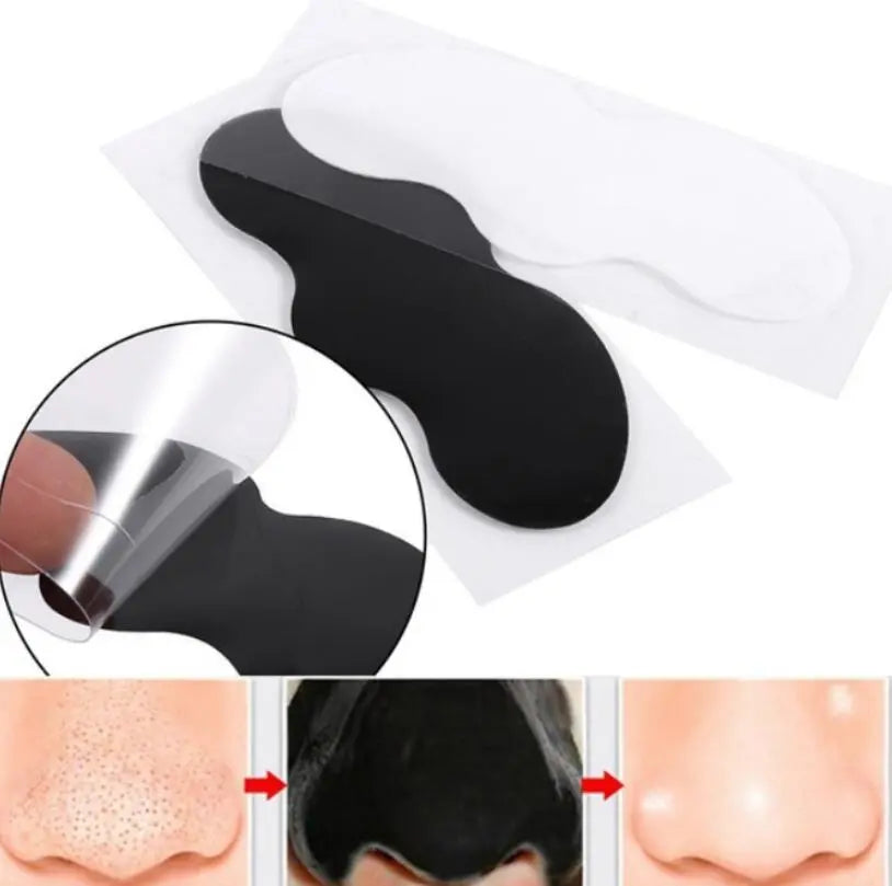 Bamboo Charcoal Blackhead Remover Mask Black Nose Sticker Deep Clean Strip