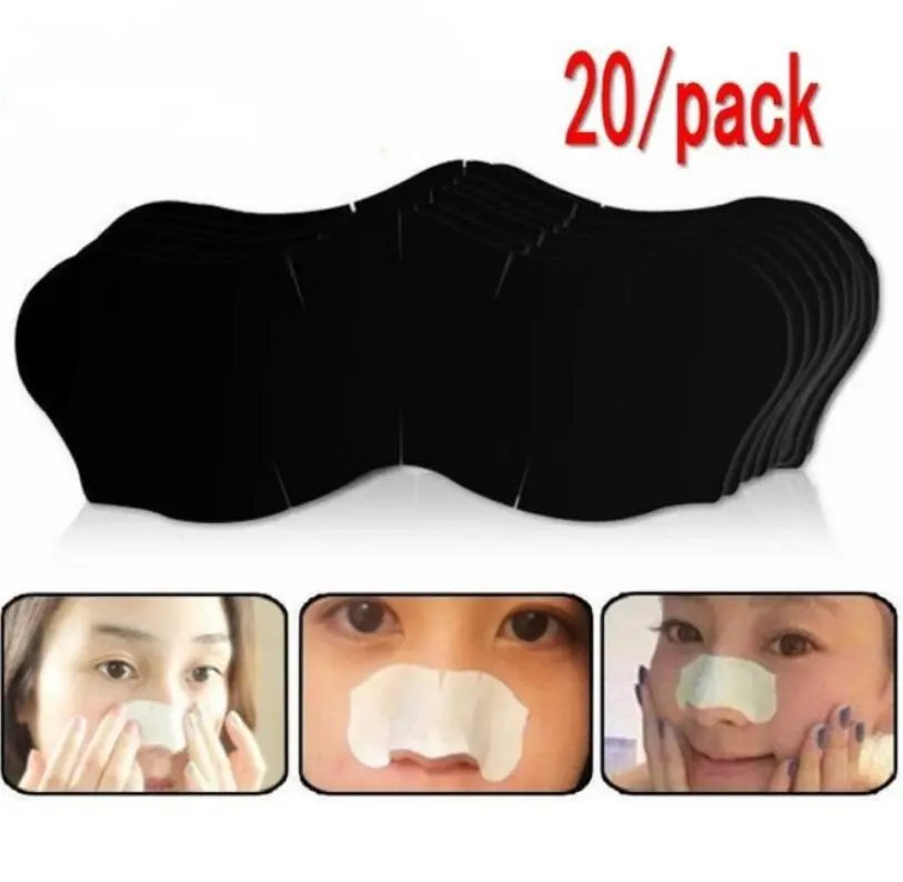 Bamboo Charcoal Blackhead Remover Mask Black Nose Sticker Deep Clean Strip