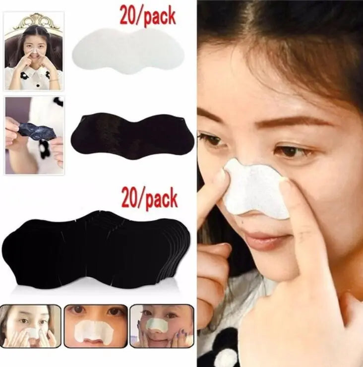 Bamboo Charcoal Blackhead Remover Mask Black Nose Sticker Deep Clean Strip