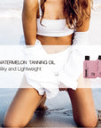 Watermelon Tanning Oil  Lightweight 
Broad Spectrum UVA/UVB Protection 
Vitamin E Hypoallergenic 3.4oz/100ml