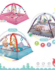 Baby Fitness Frame Crawling Game Blanket: Multifunctional Educational Mat with Fence, Infant Rug for Enlightenment Toys