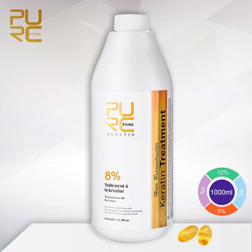 PURC Brazilian Pure Keratin 8% For Hair Treatment 1000ml / e 33.8fl.oz