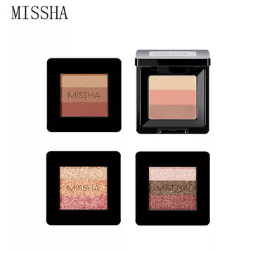 MISSHA Triple Shadow 12 Color Matte Shimmer Eyeshadow Palette Highlighter Eyeshadow