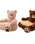 New Lovely Cartoon Kids Sofa Chair Plush Toy Seat Baby Nest Sleeping Bed Adult Pillow Cushion Stuffed Cute Bear Doll