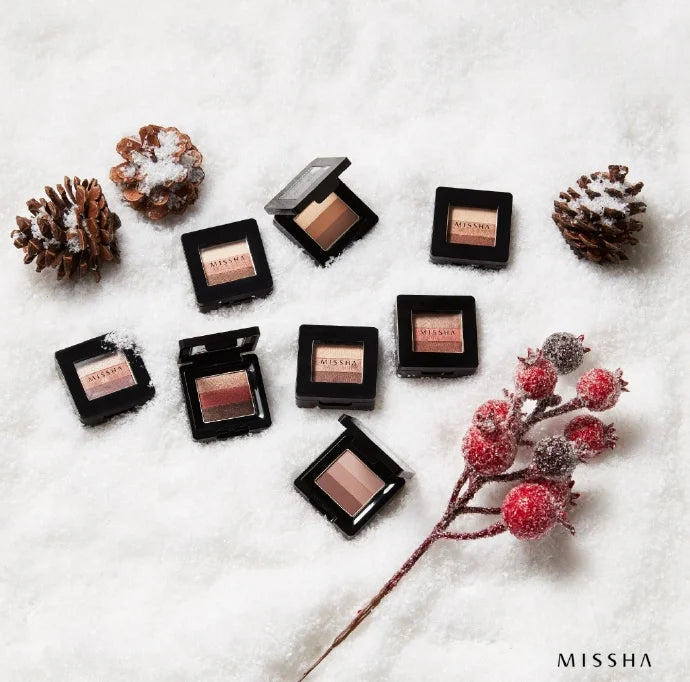 MISSHA Triple Shadow 12 Color Matte Shimmer Eyeshadow Palette Highlighter Eyeshadow