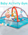 Baby Fitness Frame Crawling Game Blanket: Multifunctional Educational Mat with Fence, Infant Rug for Enlightenment Toys