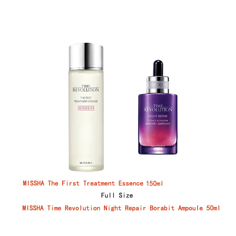 MISSHA Time Revolution The First Treatment Essence Night Repair Borabit Ampoule Face Cream